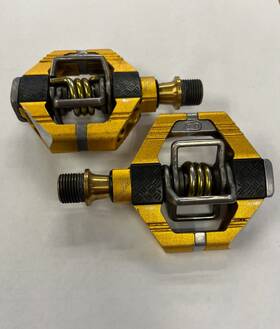 Crankbrothers 641300159816 Crank Brothers Candy 11 Pedals Titanium Spindles Clipless Mtb Gravel