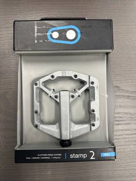 Pd8676 Crankbrothers Crank Brothers Stamp 2 Pedals - Platform Aluminum 9/16 Inch Raw Silver Small