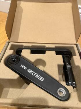 Dsr-cf0147 Cybrei Srm Origin Road Crank Arms Pair 172.5mm Black Aluminum Single