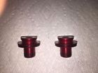 D771sb-09 Novatec Thru Front End Caps Color Red