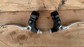 1831002t Dia-compe Tech 5 Non-locking Bmx Freestyle Brake Levers Lever Set Black Silver