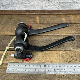 290r Dia-compe Vintage 290 Brake Levers Batwing 80s Mtb Pair Black Japan