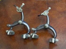 Ac500 Dia-compe Aero Brake Calipers 80s Road Bike Short Reach Recessed Black