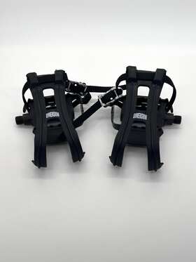 Vp704w Dimension Lu964 Blk Mt11 Compe Bicycle Pedals/toe Clip Combo Aluminum 9/16 Black