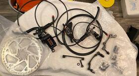 Ld-200plus Dyisland E-bike 2-pistons Hydraulic Disc Brake Set Black Parts Only