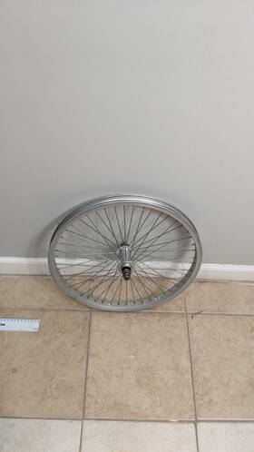 1995ish Dyno Front Bmx Rim Single Low Flang 3/8 48 Spoke Straight Lace Comp