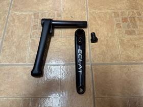 Eclat 055822502887 Tibia Bmx Crankset Cr-mo Arms 170mm 22mm Spindle Black