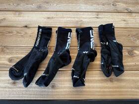 800-0000-012 Enve Composites Compression Cycling Sock Swiftwick L Large Black/white
