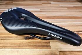 44062020 Ergon Sr Comp Saddle Titanium Black Mens Small Medium Synthetic Cut Out