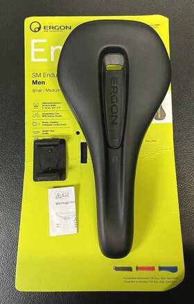 44071000 Ergon Sm Enduro Men Bike Saddle - Stealth Black Small/medium Mtb Seat
