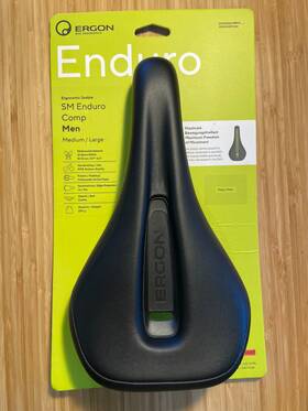 44071008 Ergon Sm Enduro Comp Saddle - Black Stealth Mens Medium/large