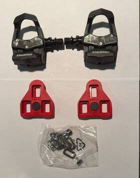 E-pr73st Exustar Epr73st Road Bike Pedals Adjustable Tension Delta Cleats Very Good