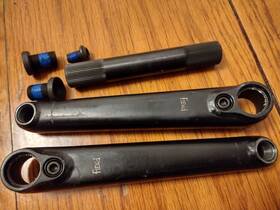 Fd5510blk175 Fiend Bmx Segment Black 3-piece 175mm Bicycle Cranks 22mm Hollow 48 Spline