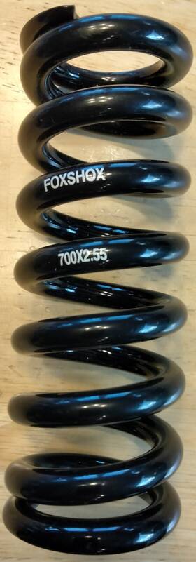 803-04-140 Fox Steel Rear Shock Coil Spring - 700 Lb. X 2.55 Inch Travel