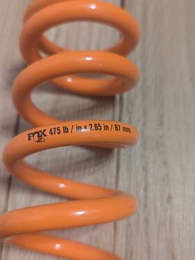 803-04-203 Fox Sls Coil Rear Shock Spring - 475 Lb. X 2.65 Inch / 67mm Stroke Orange