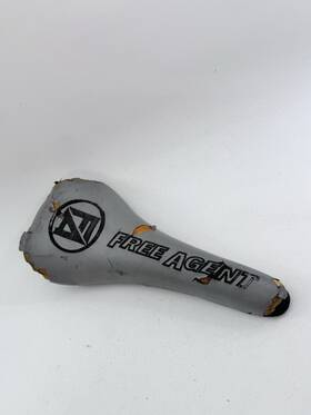 Vl-229 Free Agent Vintage Bmx Seat Old School Fa Gray Padded Velo Cuts A66