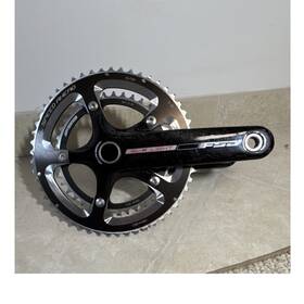 1026372 Fsa Sl-k Light Hollow Carbon 170l 130 Bcd 53/39t S10 Crank Set Mega Exo