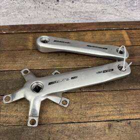 Ck-c200-5 Fsa Tempo Crankset 172.5mm 110 Bcd Square Taper Road Silver Double Arms Only