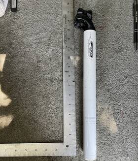 Sl-250-sbs Fsa Os-250 Aluminum Seatpost 31.6mm X 350mm White/black