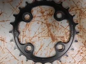 64bcd Fsa Wc049 Alloy Inner Chainring 24 Tooth 4-bolt Black Used