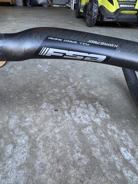 Full Speed Ahead 840031056283 Fsa K-wing Agx Carbon Fiber Drop Handlebar 31.8mm 44cm For Cyclocross And Gravel
