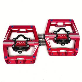 Pd15mb-03 Funn Mamba Single-sided Clipless Pedal 9/16-inch Crmo Axle Red - Lightly Used