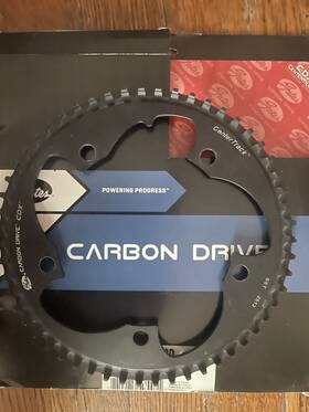 55t-2512 Gates Cdx Centertrack 55t Aluminum Chainring Black