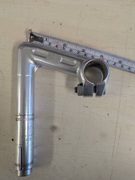 10378 Gb Forged British Made Quill Aluminum Bicycle Stem Silver 25.4mm Clamp 100mm