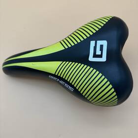 Gsrsn209 Genesis Comfort Bicycle Saddle Seat Black/green Mtb/road/hybrid