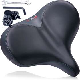 Giddy Up 696590791338 Bike Seat - Comfortable Saddle For Exercise And Road Bicycle With