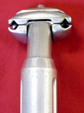 600dd Gipiemme Vintage 1980s Crono Sprint 27.2 Mm Silver Fluted Seat Post