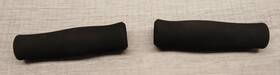 Mtn-1 Grab On Vintage Foam Bicycle Grip Diamond Back Original Oem Grips And End-plugs Black