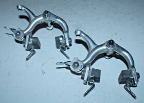Ngs-500 Gran Compe Ngs 500 Vintage Brake Caliper Set 47/57mm Sidepull Silver Usa Shipper