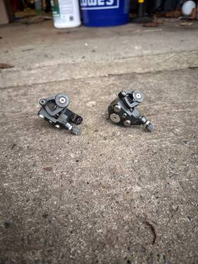 Growtac 573147800988 Equal Flat Mount Grey Brakes Only Compatible With Road Levers