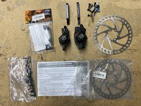 Br507f00 Hayes Mx-1 Mechanical Disc Brake 160mm Rotors 6 Bolt Adapters And Bolts