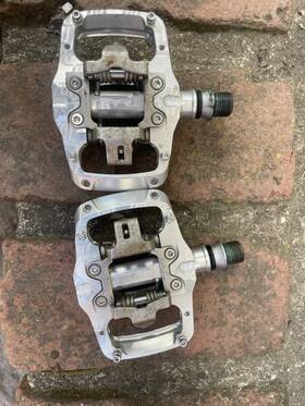 Hope 056454903867 Union Tc Pedals - Clipless With Platform 9/16 Inch Silver Cleats Included