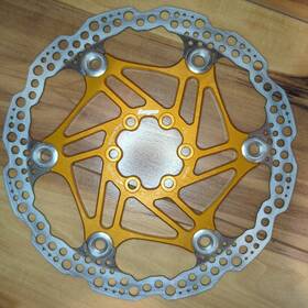 Hbsp3301806fc Hope Floating Disc Brake Rotor - 180mm 6-bolt Orange
