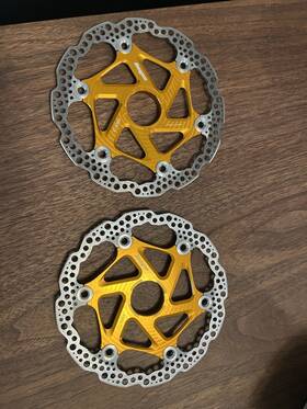 Hbsp435180clc Hope 2 Mtb Floating Centre-lock Disc Brake Rotor 180mm Center-lock Orange Pair