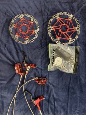 Smrt54si3 Hope Tech 3 E4 Bike Disc Brake Set With Floating Rotors