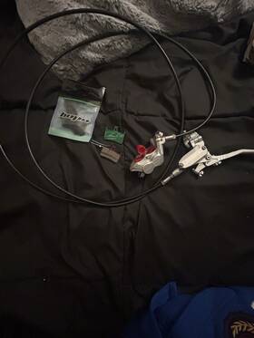 T4et4ssr Hope Tech 4 Evo Tr4 Mtb Mountain Bike Hydraulic Disc Rear Brake And Lever Silver