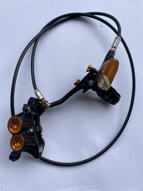 T4v4cr Hope Tech 4 V4 Hydraulic Disc Brake Set - Light Alloy Smooth Modulation Post