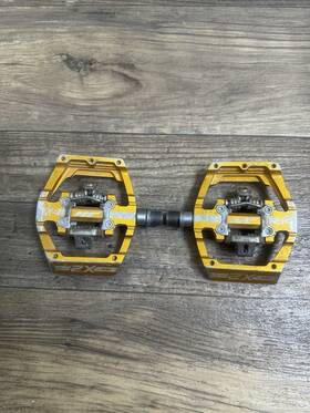 004-gold Ht Components X2 Clipless Mountain Bike Pedals Gold