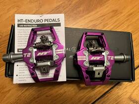 C022 Ht Components 711126208923 Look T2 Eduro Race Style Clipless Mtb Pedals Purple