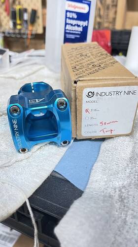 Sa318tt50 Industry Nine A318 Stem 31.8 50mm - Turquoise