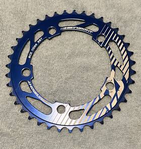 Insight 711484302152 5-bolt Bmx Chainring 110mm Bcd 39t Blue