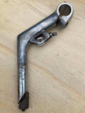 Al-222 Kalloy Riser Stem Vintage Quill With Brake Cable Roller 1 Inch /25.4mm