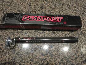 Spc-100 Kalloy Carbon Fiber Seatpost 350 X 27.2 Setback 25mm