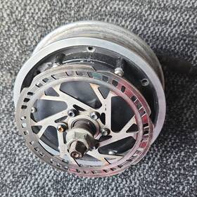 202404110309mt Kukirin E-bike Hub Motor With Disc Brake Wiring Connector Black Silver Metal