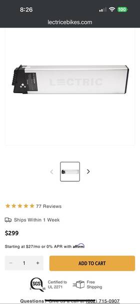 Dch-006 Lectric Rechargeable Ebike Battery With Key And Charger 48v 10.4ah Great Deal