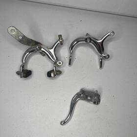 1020a Lee Chi Vintage Brake Calipers Lever Bmx Silver Chrome Old School